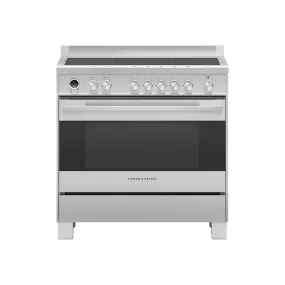 Fisher   Paykel OR90SDI6X1 89.7cm Wide Freestanding Range Cooker, Induction, 5 Zones with SmartZone - Stainless Steel