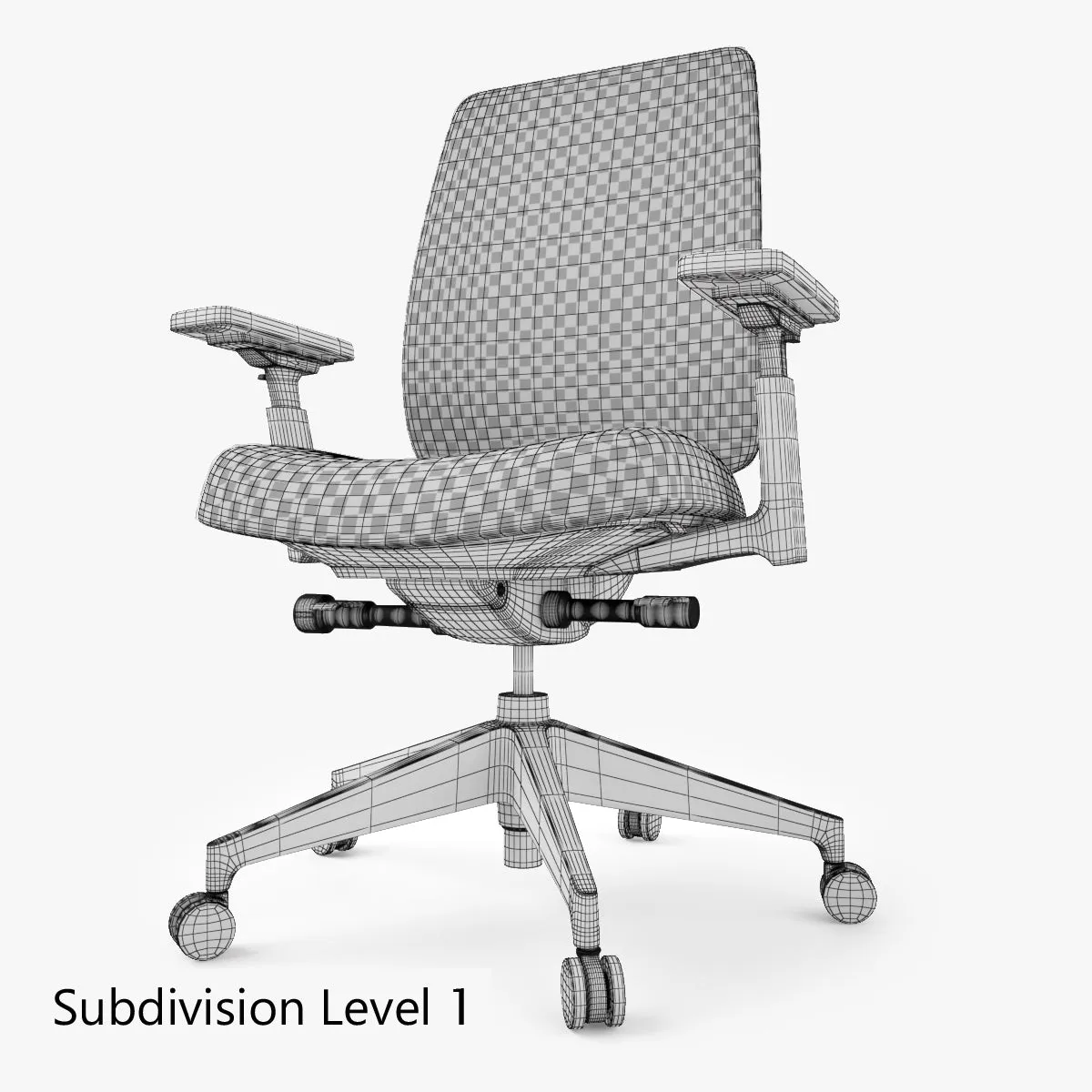 FREE Haworth Lively Task Office Chair 3D Model