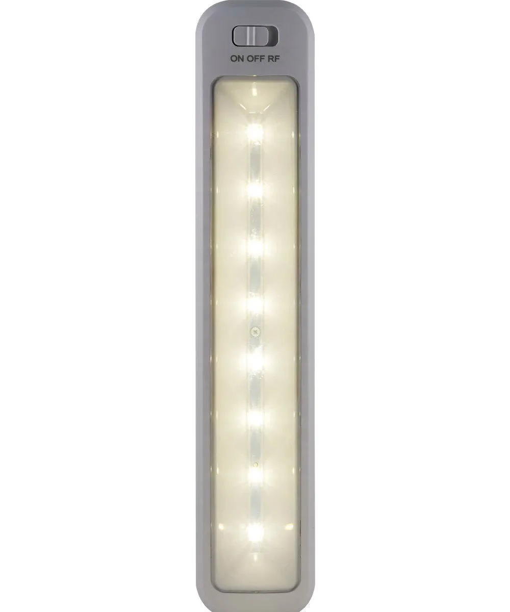GE 17448 Battery-Operated Wireless Remote-Control LED Light Bar, White, 12"