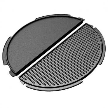 Half Moon Cast Iron Dual Side Plancha Griddle (2XL,  XL EGGspander)
