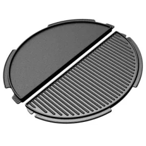 Half Moon Cast Iron Dual Side Plancha Griddle (2XL, XL, Large EGGspander)