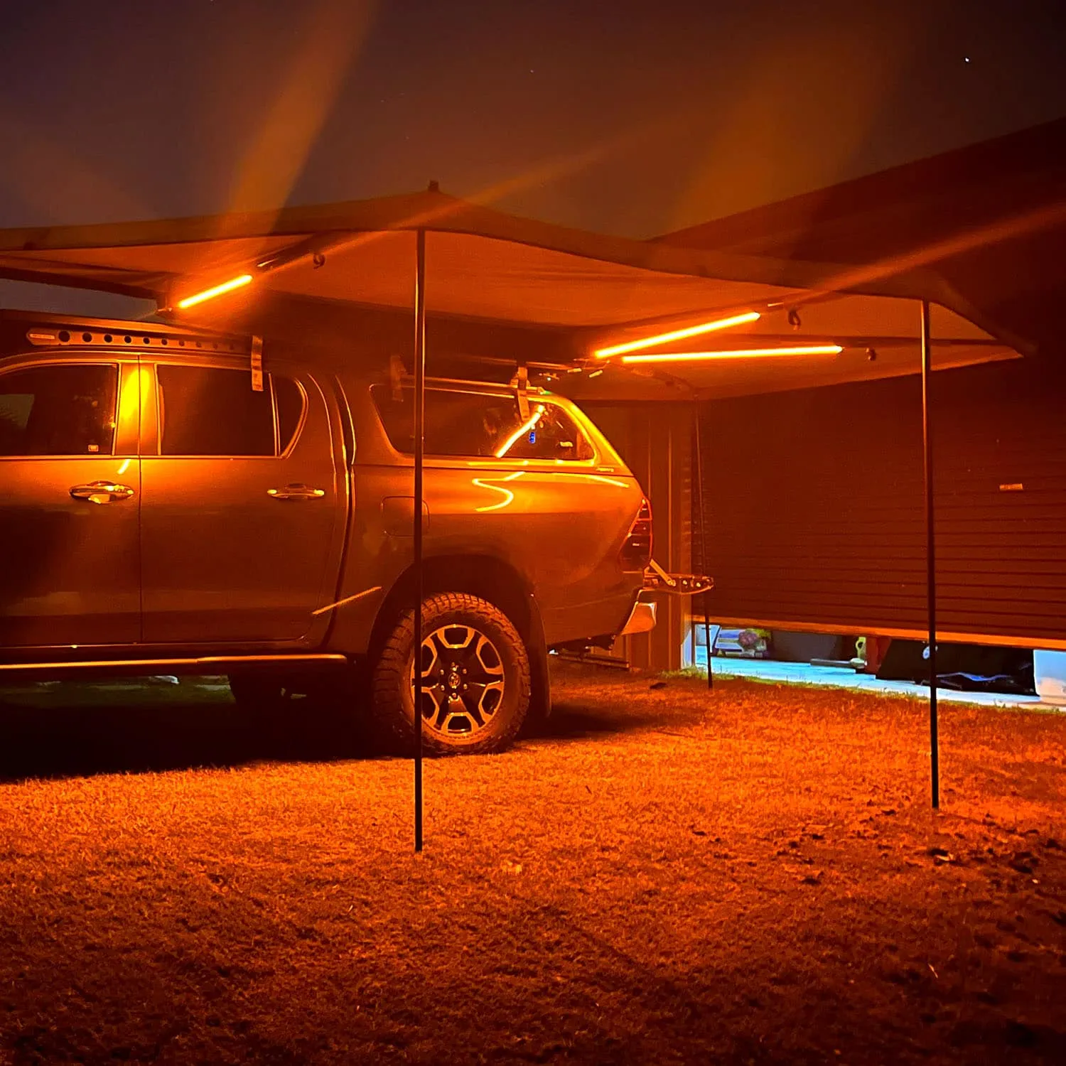 HardKorr LED Awning Light Kit with 3x 1.2m Tri-Colour Flexible LED Strips - HKAWNKIT3