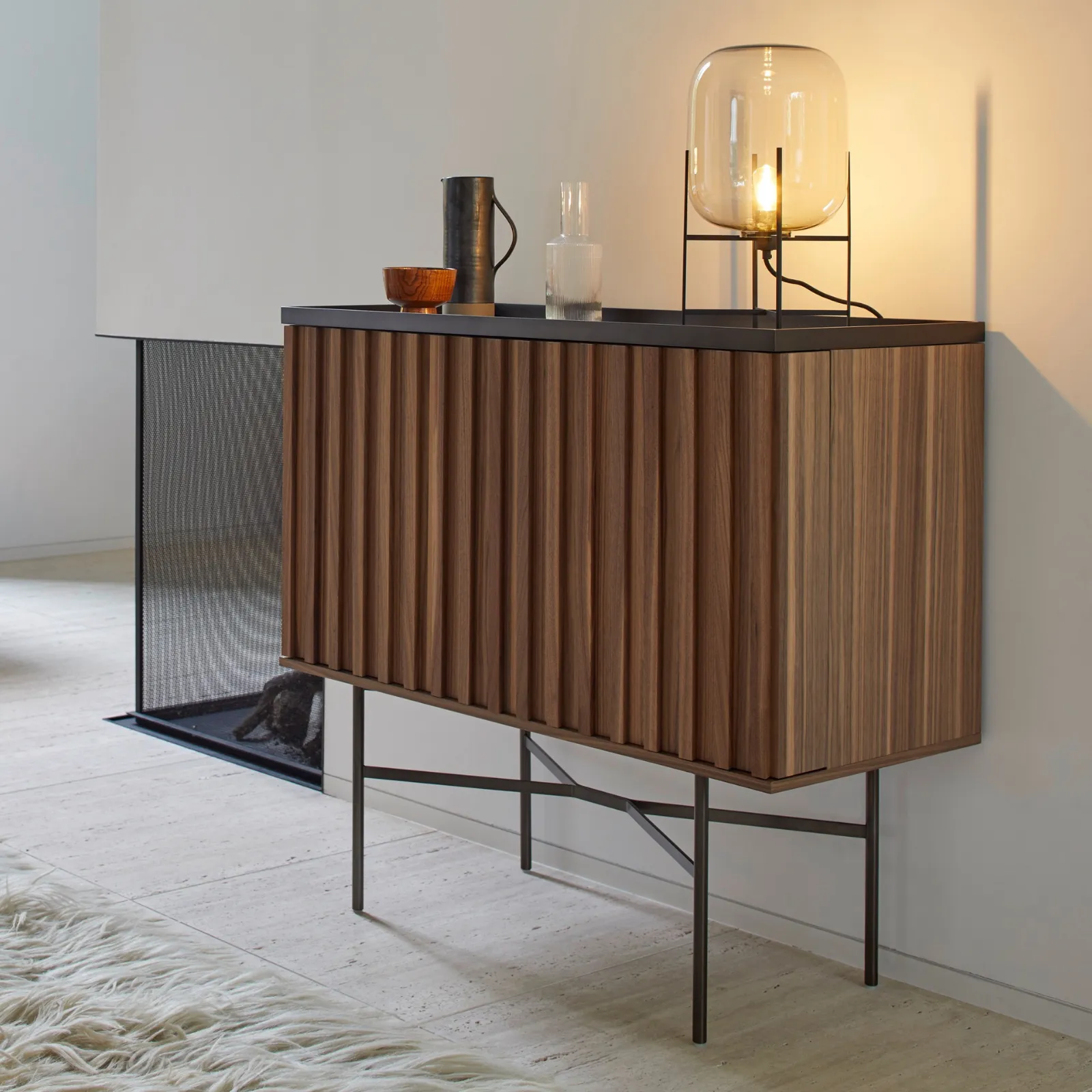 Harri Wide Low | Bar Cabinet