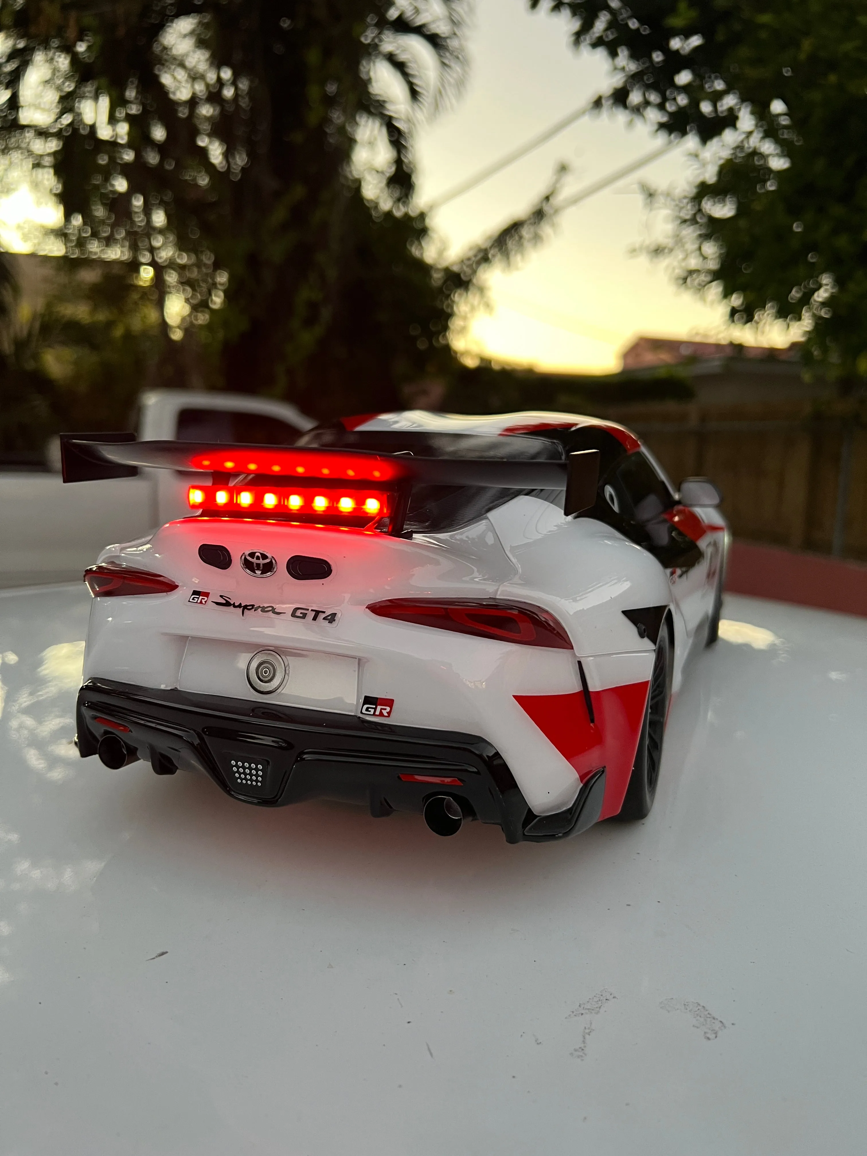 Headlights and Stop Light bar for Traxxas Toyota Supra 4 Tec 3.0 Plug and Play No Glue Needed