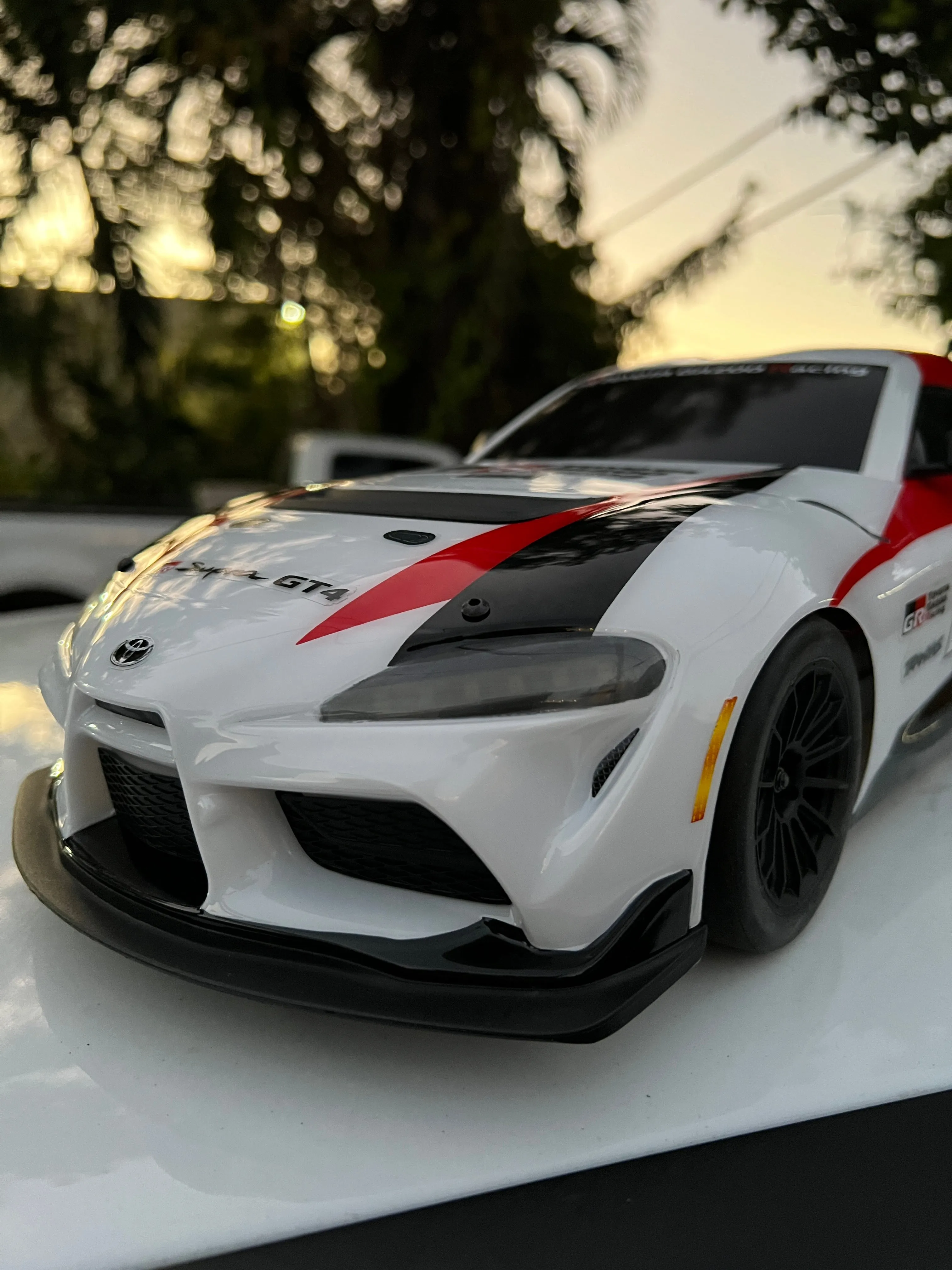 Headlights and Stop Light bar for Traxxas Toyota Supra 4 Tec 3.0 Plug and Play No Glue Needed