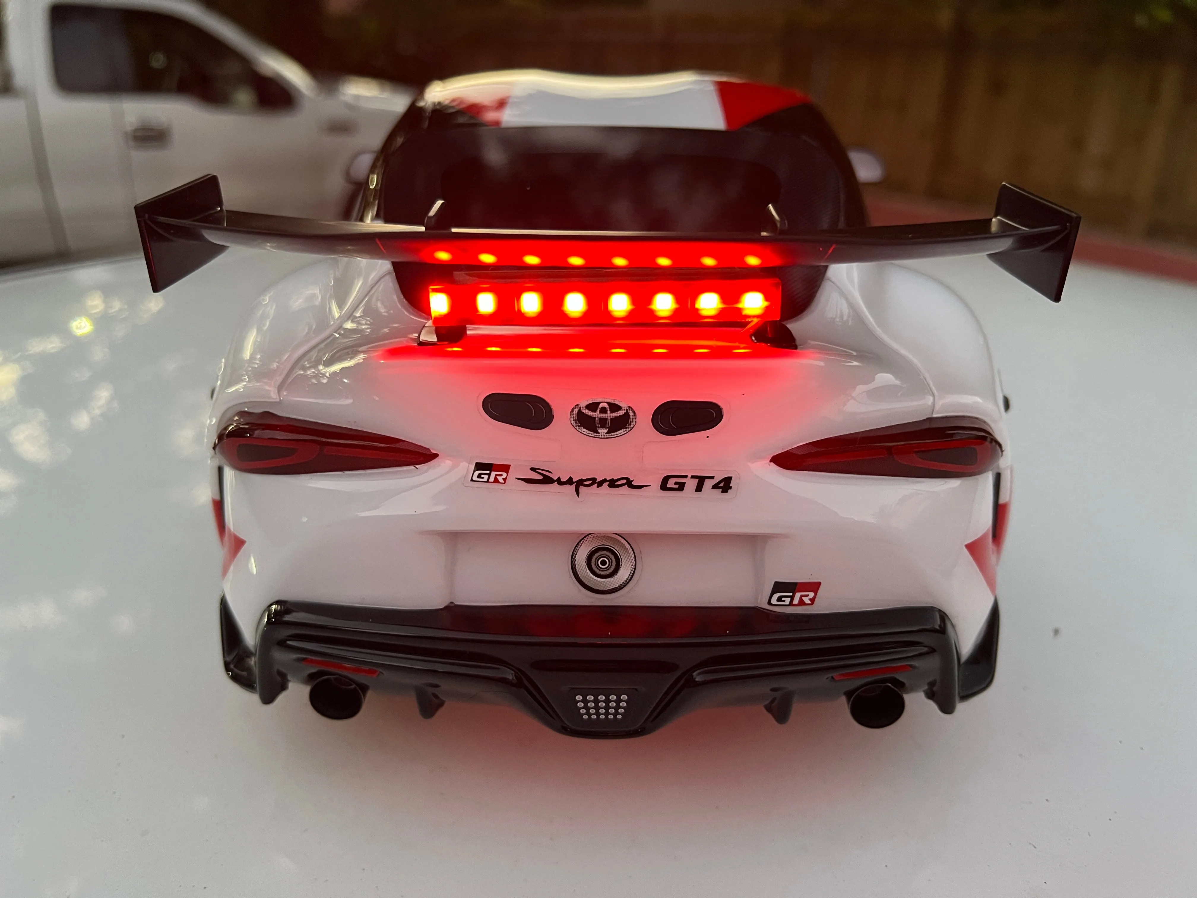 Headlights and Stop Light bar for Traxxas Toyota Supra 4 Tec 3.0 Plug and Play No Glue Needed