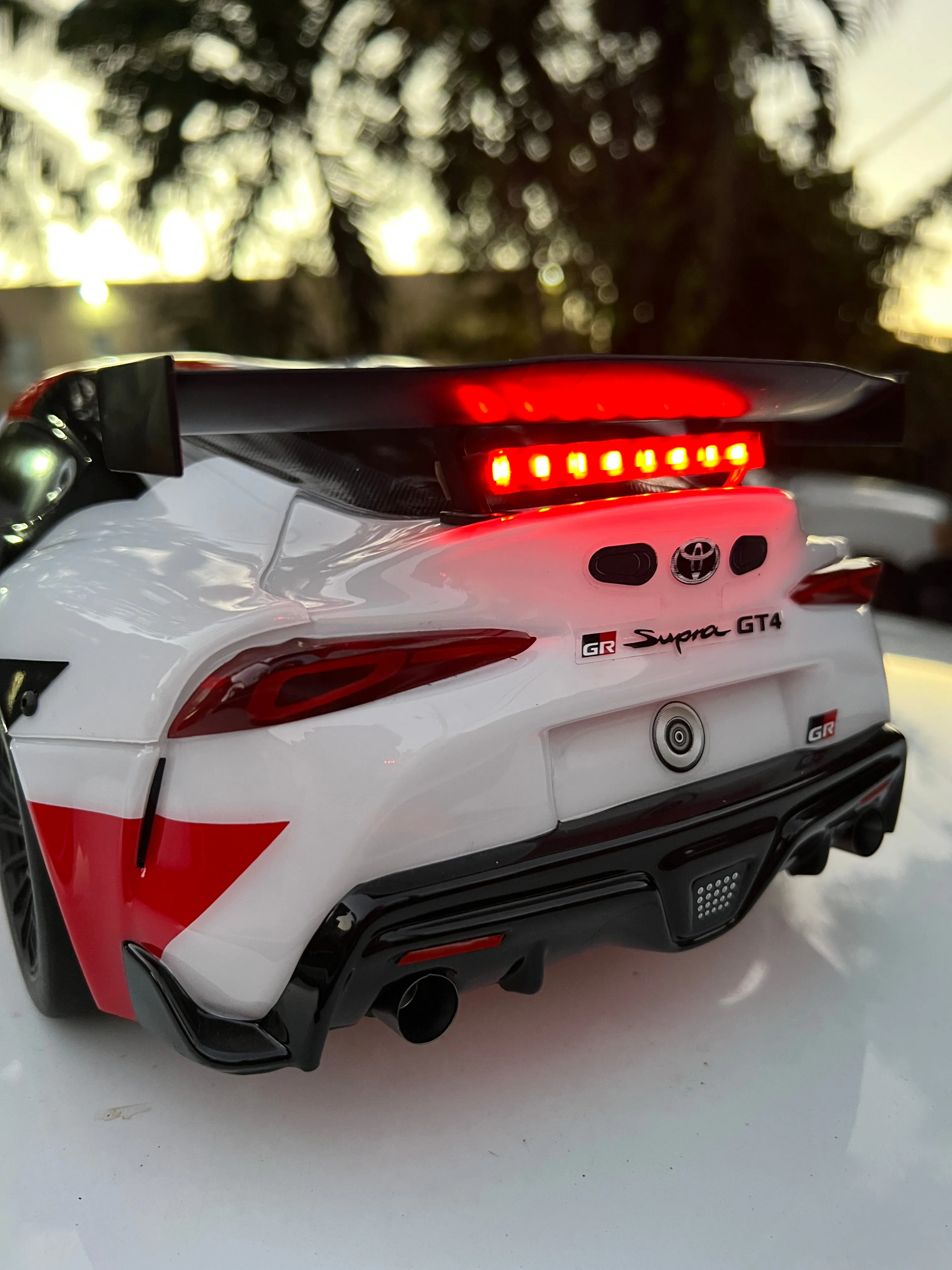 Headlights and Stop Light bar for Traxxas Toyota Supra 4 Tec 3.0 Plug and Play No Glue Needed