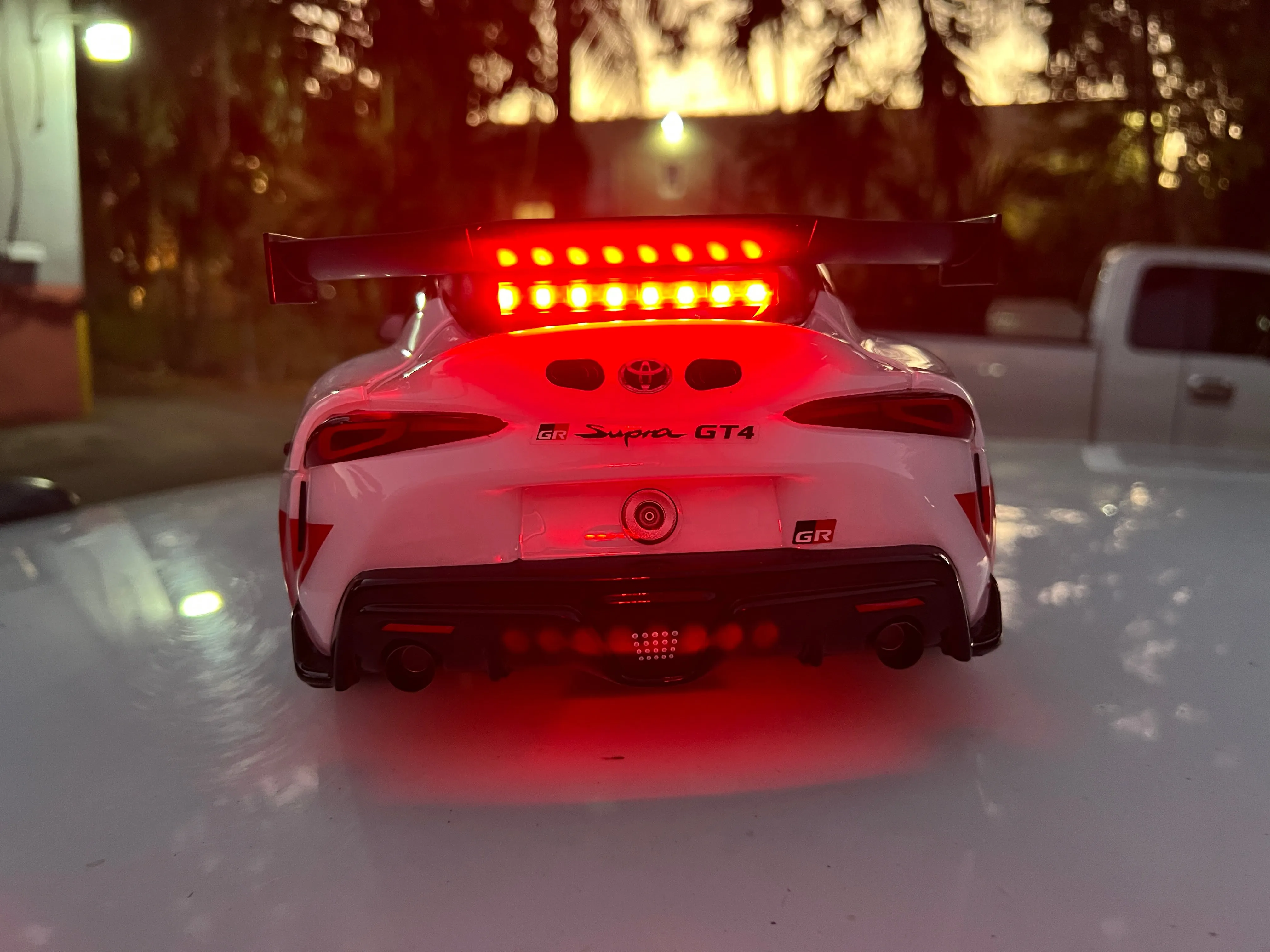 Headlights and Stop Light bar for Traxxas Toyota Supra 4 Tec 3.0 Plug and Play No Glue Needed