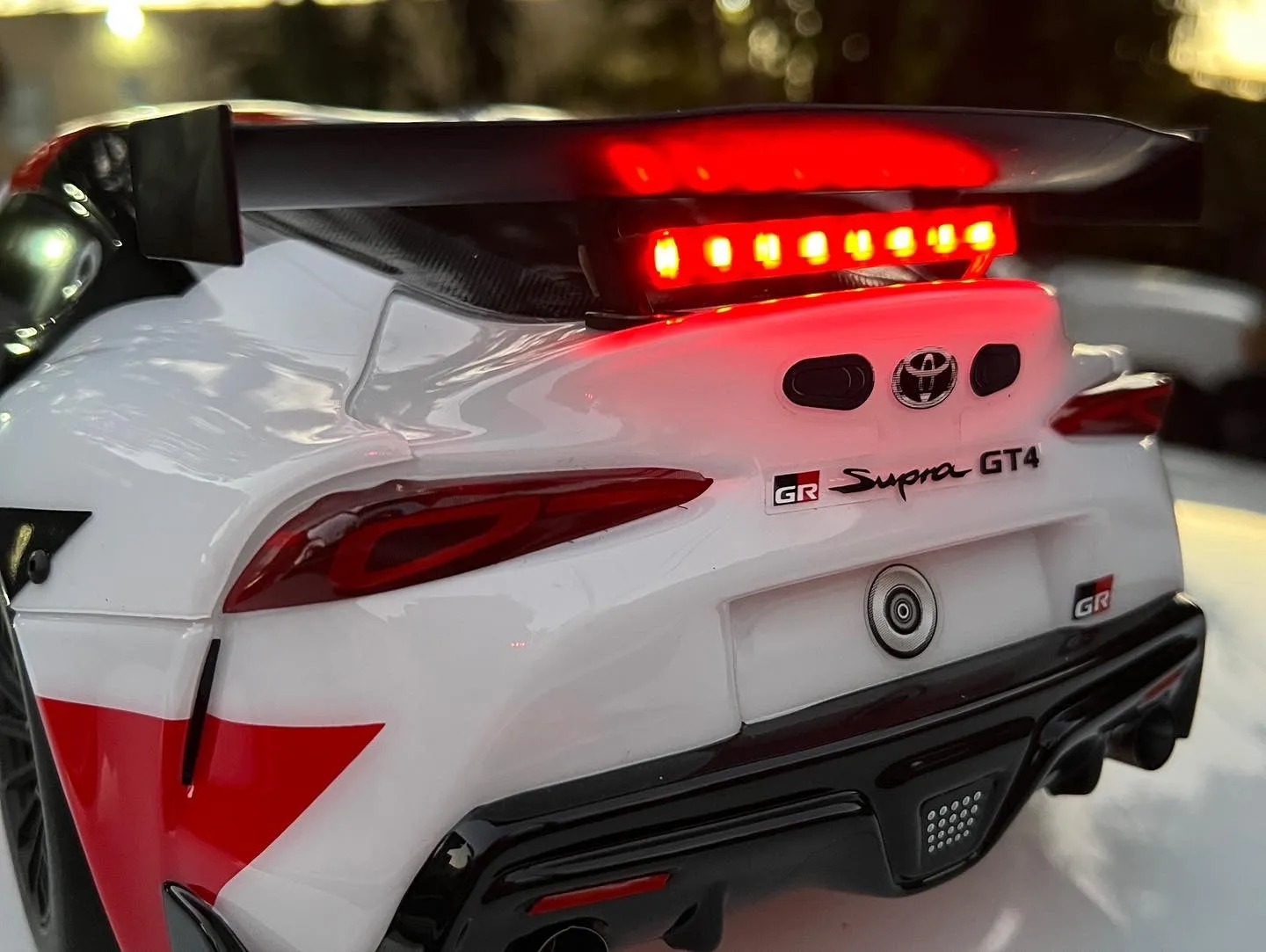 Headlights and Stop Light bar for Traxxas Toyota Supra 4 Tec 3.0 Plug and Play No Glue Needed