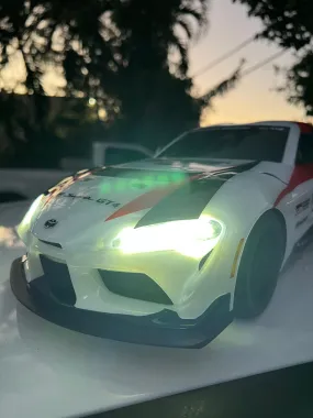 Headlights and Stop Light bar for Traxxas Toyota Supra 4 Tec 3.0 Plug and Play No Glue Needed
