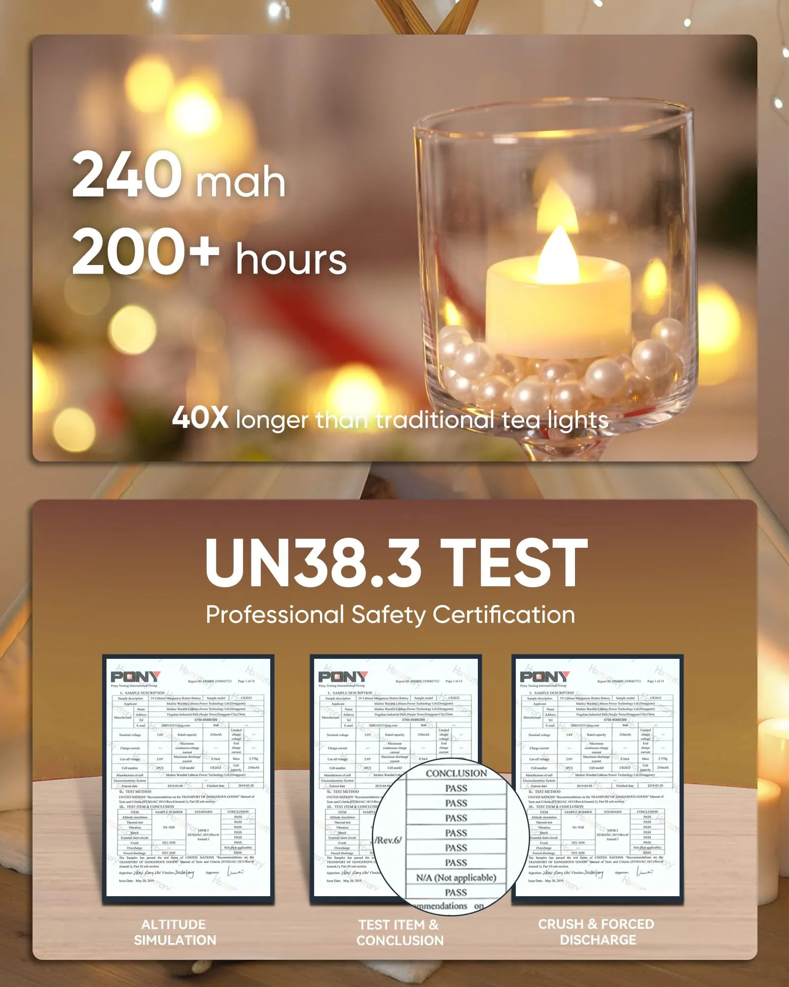 Homemory 24 Pack Warm White Battery Led Tea Lights, Flameless Flickering Tealight Candle, Dia 1.4Â?? Electric Fake Candle For Votive, Wedding, Party, Table, Dining Room, Gift
