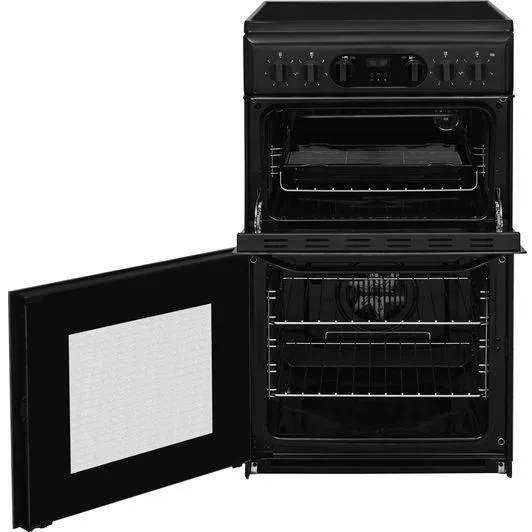 Hotpoint 50cm Freestanding Ceramic Electric Cooker - Black | HD5V93CCB