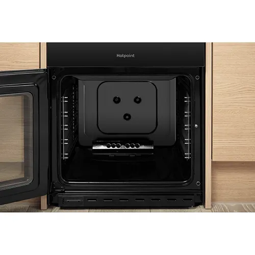 Hotpoint 50CM Freestanding Gas Double Cooker - Black | HD5G00KCB/UK