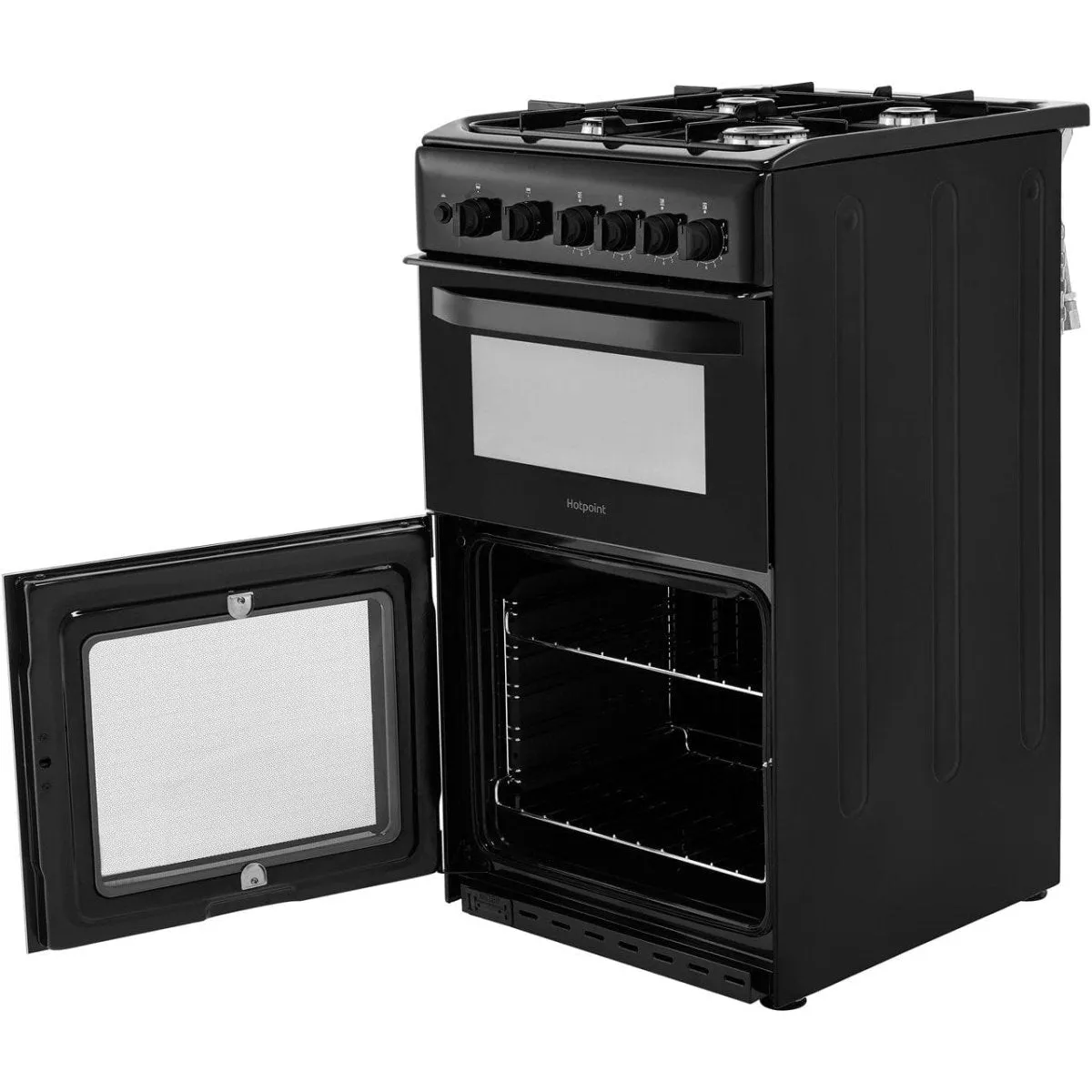Hotpoint Cloe HD5G00KCW 50cm Gas Cooker with Full Width Gas Grill - White