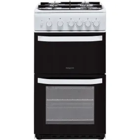 Hotpoint Cloe HD5G00KCW 50cm Gas Cooker with Full Width Gas Grill - White