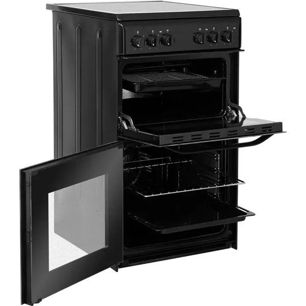Black Hotpoint HD5V92KCB UK Electric Cooker - High-Performance Kitchen Appliance