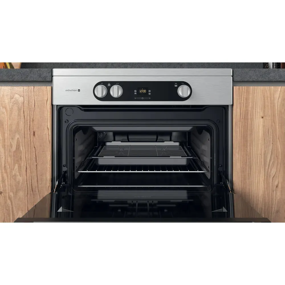Hotpoint HDM67I9H2CX 60cm Electric Cooker with Induction Hob Stainless Steel