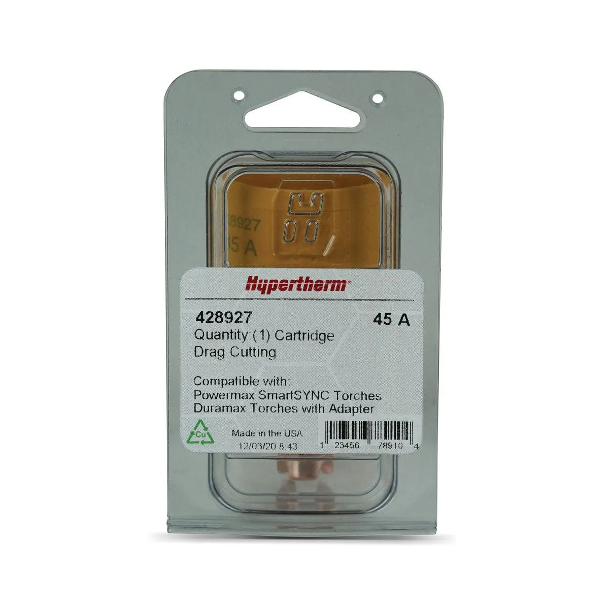 Hypertherm 45A SmartSYNC Cartridge for Drag Cutting - 428927