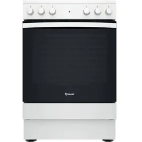 Indesit IS67V5KHW 60cm Electric Cooker with Ceramic Hob - White