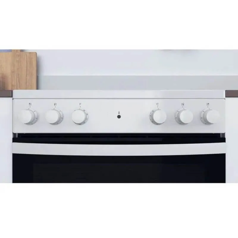 Indesit IS67V5KHW 60cm Electric Cooker with Ceramic Hob - White