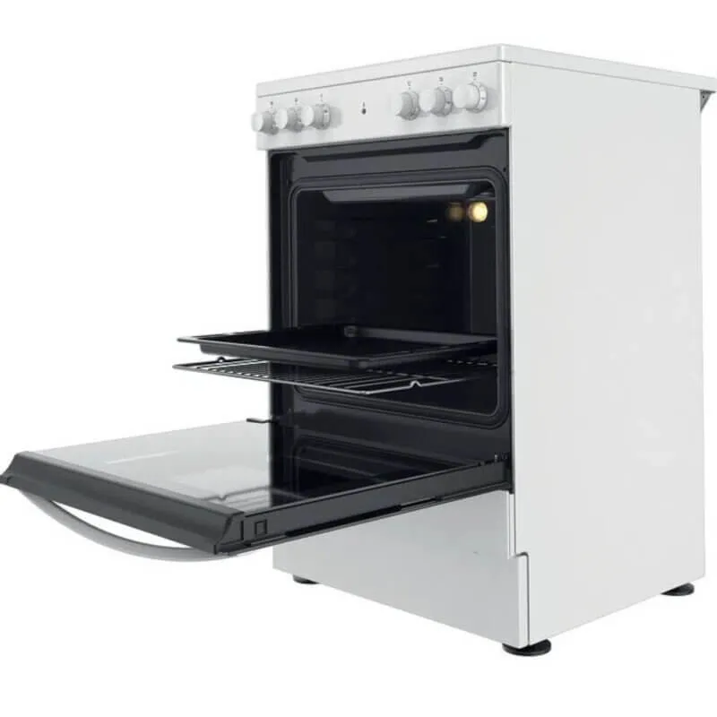 Indesit IS67V5KHW 60cm Electric Cooker with Ceramic Hob - White