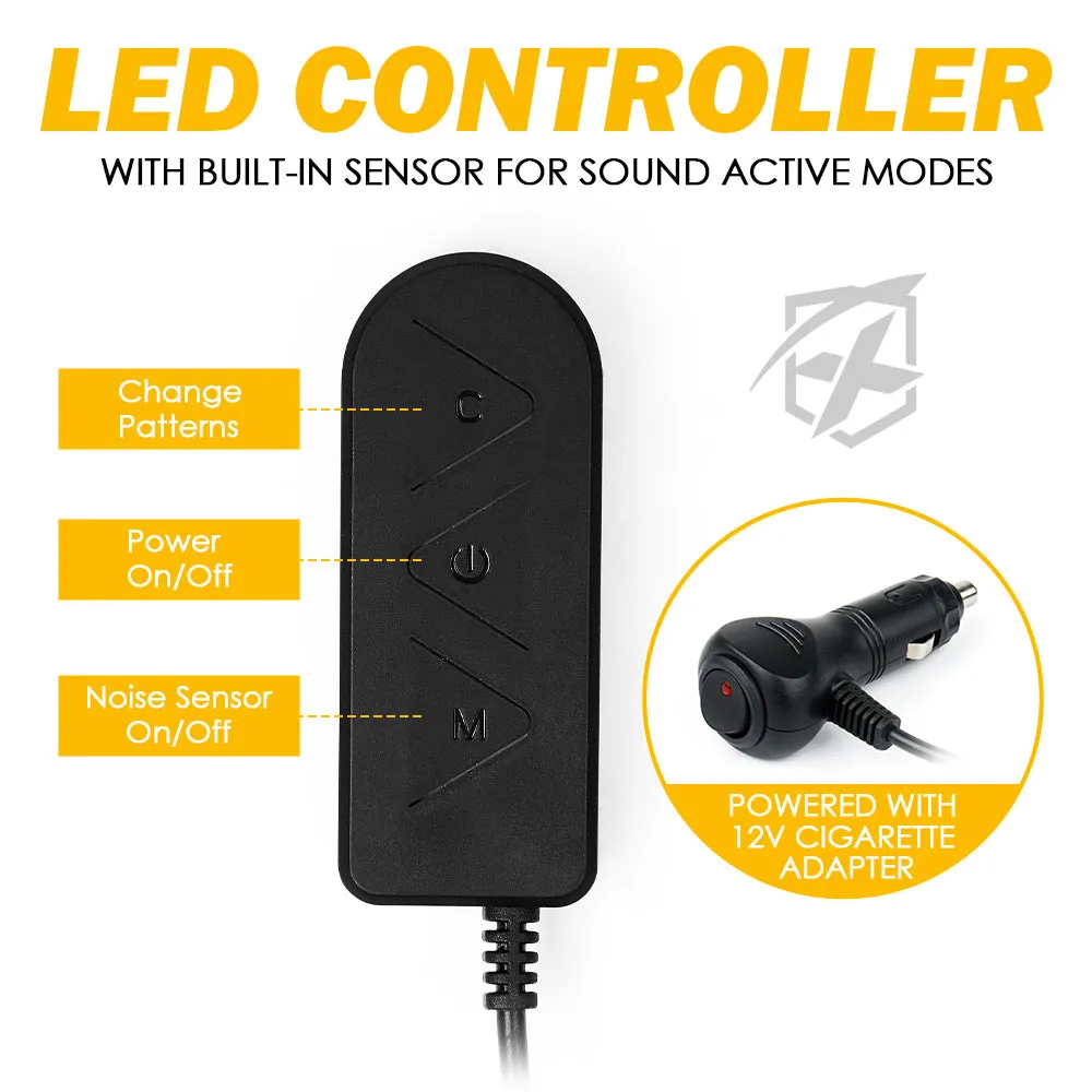Interior RGB LED Car Light Set with Remote Control | Celestial Series