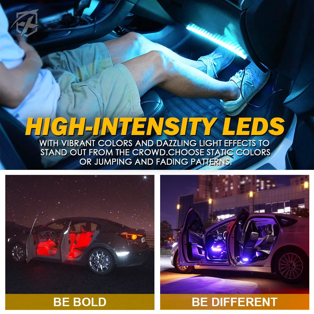 Interior RGB LED Car Light Set with Remote Control | Celestial Series