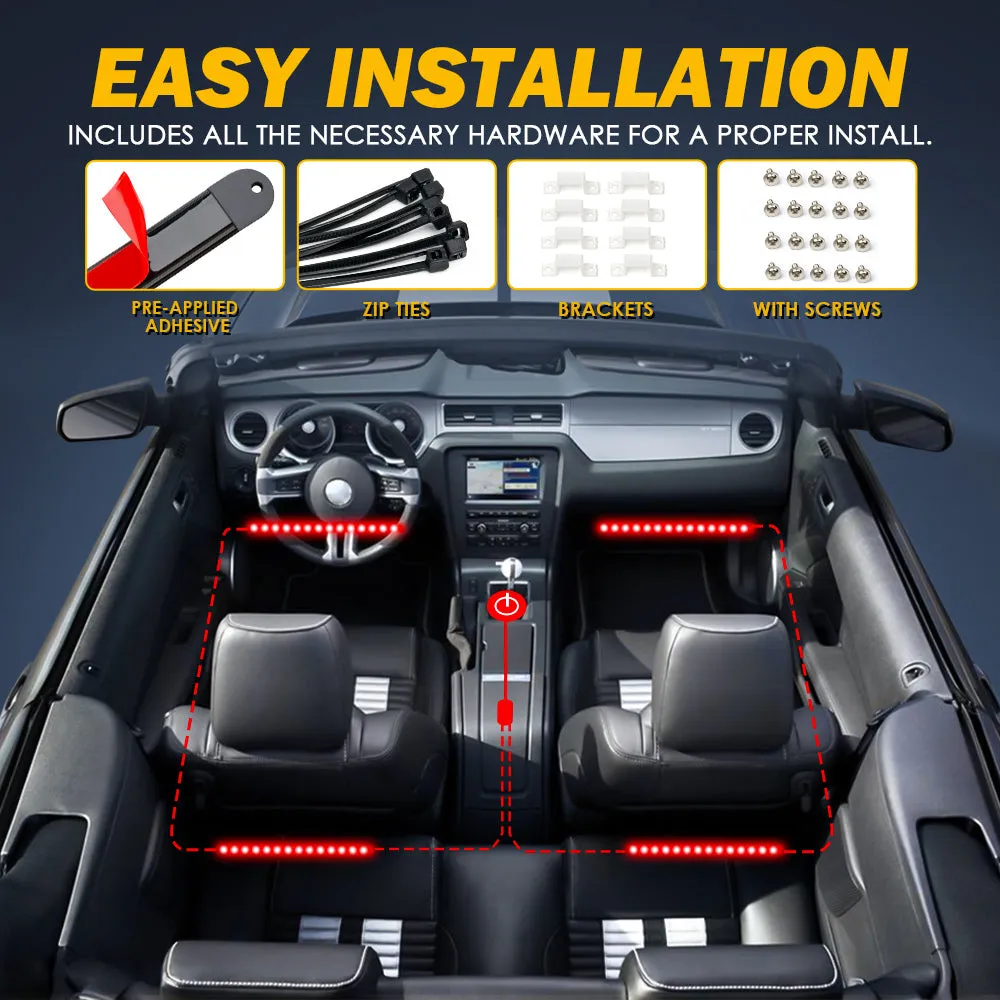 Interior RGB LED Car Light Set with Remote Control | Celestial Series