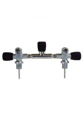 Isolation Manifold 150mm Centre DIN/K (Suit 5, and 7L Twin Std Tanks)