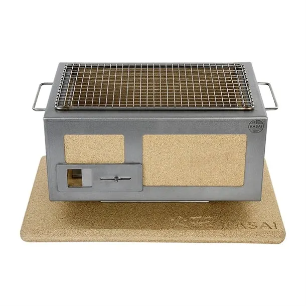 Kasai Little Konro Hibachi Grill with Stainless Steel Frame For 2 - 4 People - HW413
