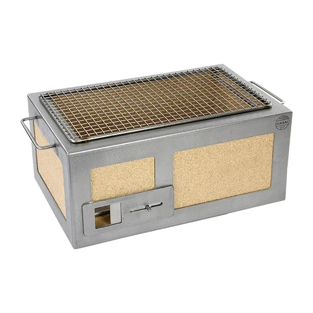 Kasai Little Konro Hibachi Grill with Stainless Steel Frame For 2 - 4 People - HW413