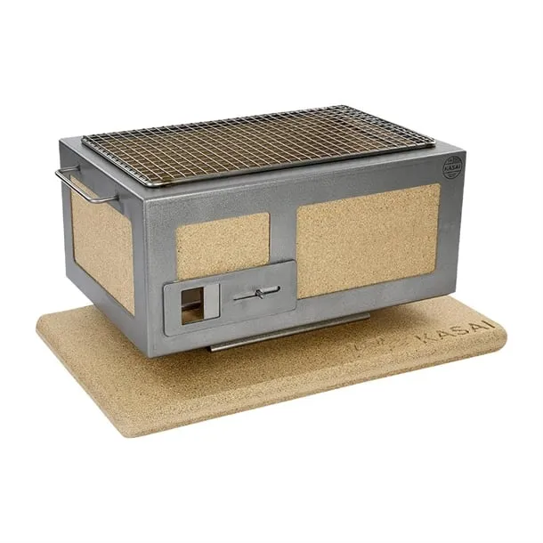Kasai Little Konro Hibachi Grill with Stainless Steel Frame For 2 - 4 People - HW413