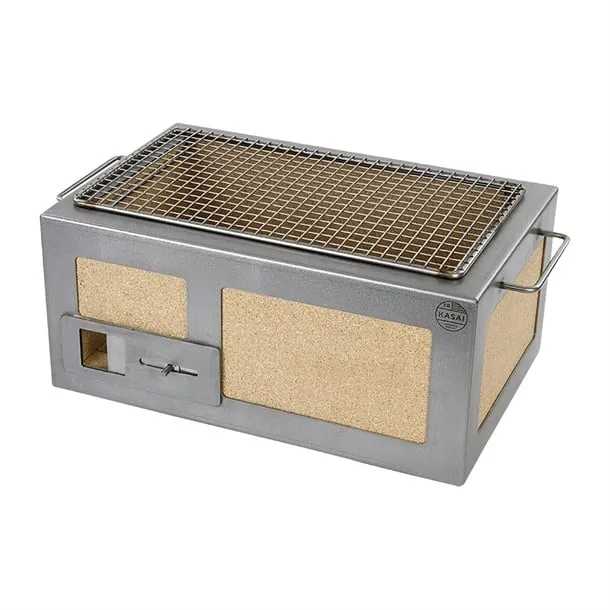 Kasai Little Konro Hibachi Grill with Stainless Steel Frame For 2 - 4 People - HW413