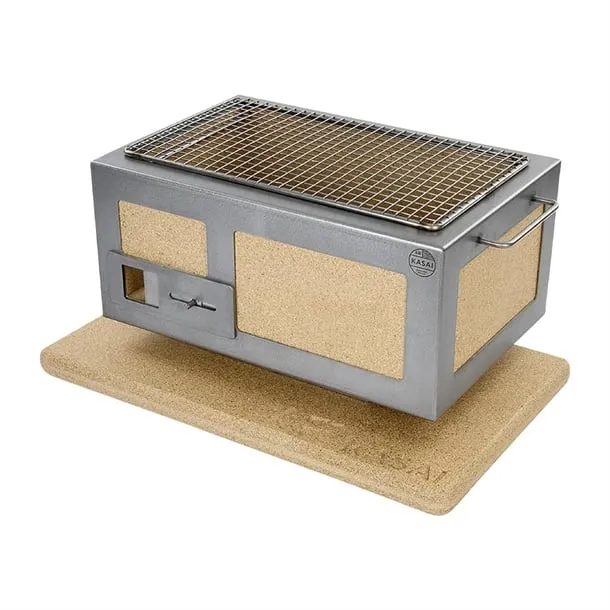 Kasai Little Konro Hibachi Grill with Stainless Steel Frame For 2 - 4 People - HW413