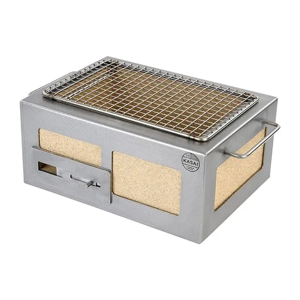 Kasai Nano Pro Konro Hibachi Grill with Stainless Steel Frame For 2 - 3 People - HW412