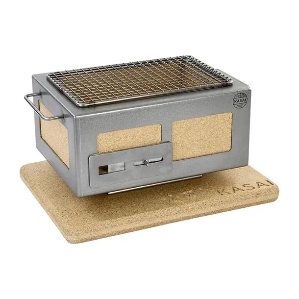 Kasai Nano Pro Konro Hibachi Grill with Stainless Steel Frame For 2 - 3 People - HW412