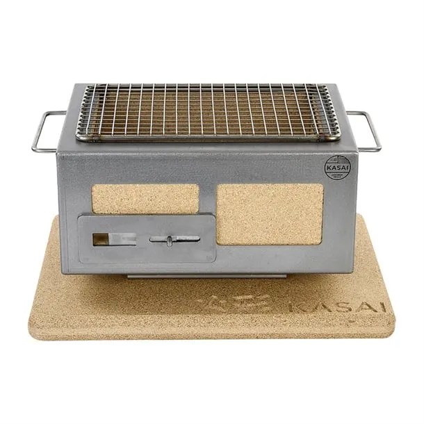 Kasai Nano Pro Konro Hibachi Grill with Stainless Steel Frame For 2 - 3 People - HW412