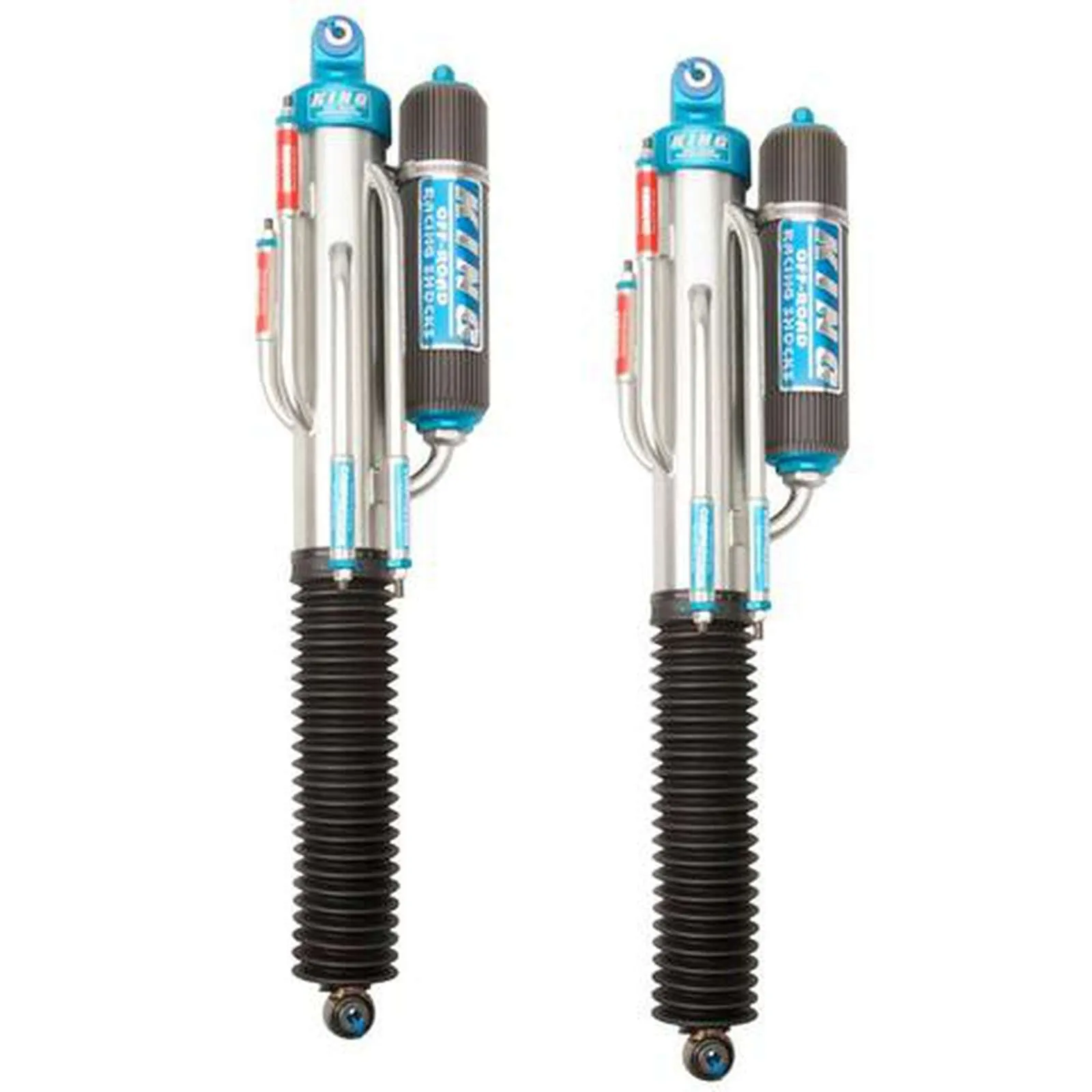 King Shocks 3.0 Performance w/ Fin Piggyback Reservoir Adjustable Shocks Rear Pair for 2017-2020 Ford Raptor 4WD