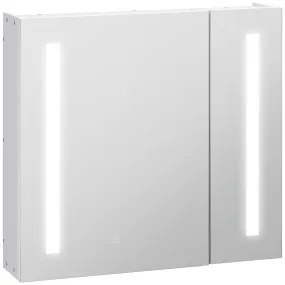 kleankin LED Illuminated Mirror Cabinet with Lights, Touch Switch, for Bathroom