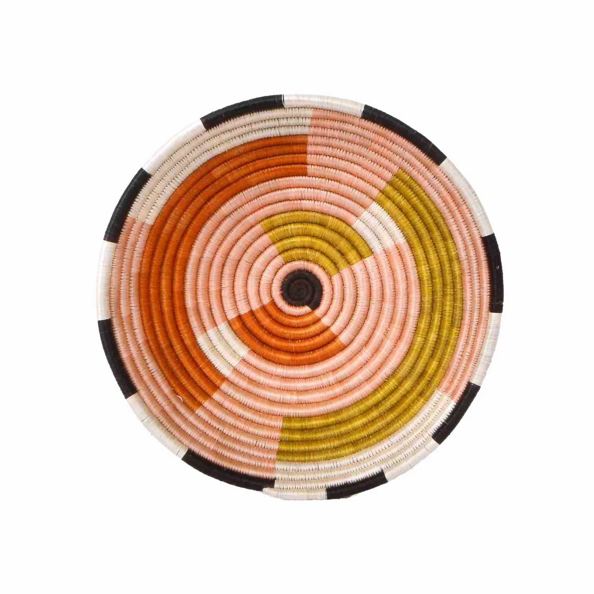 Large  30cm Coral Geo Round Basket for Fruits and More