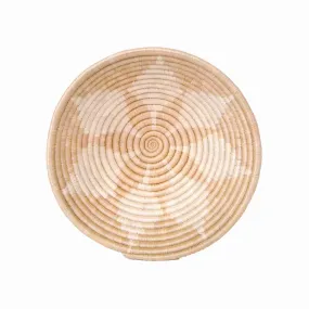 Large  30cm Sand Blossom Round Basket for Fruits and More