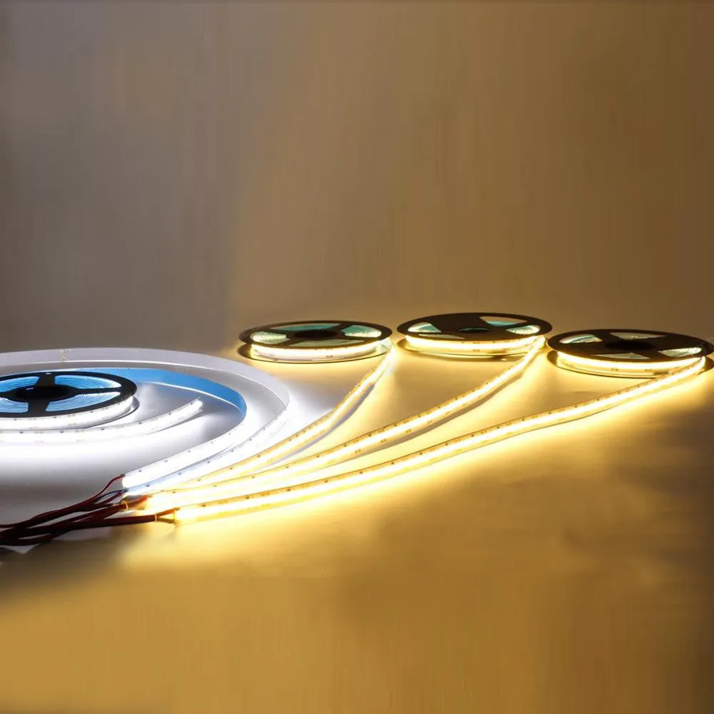 LED COB Flexible Tape Lights 24V DC 16 ft or 100 ft Reel