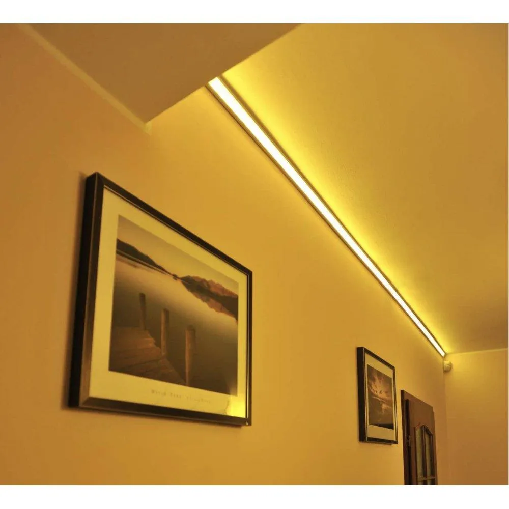 LED Strip Aluminium Corner Profile Milky Cover Cabinet LED Corner Profile 16x16mm