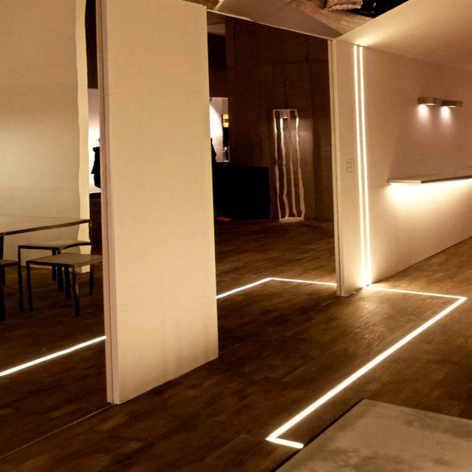LED Strip Aluminium Profile Channel Milky Cover Cabinet Aluminium Black