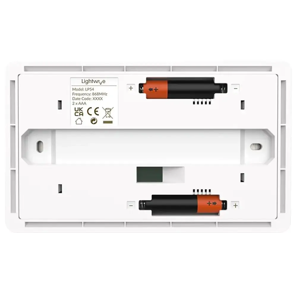 Lightwave LP54-WH 4 Gang Wire-Free Smart Dimmer Switch - White