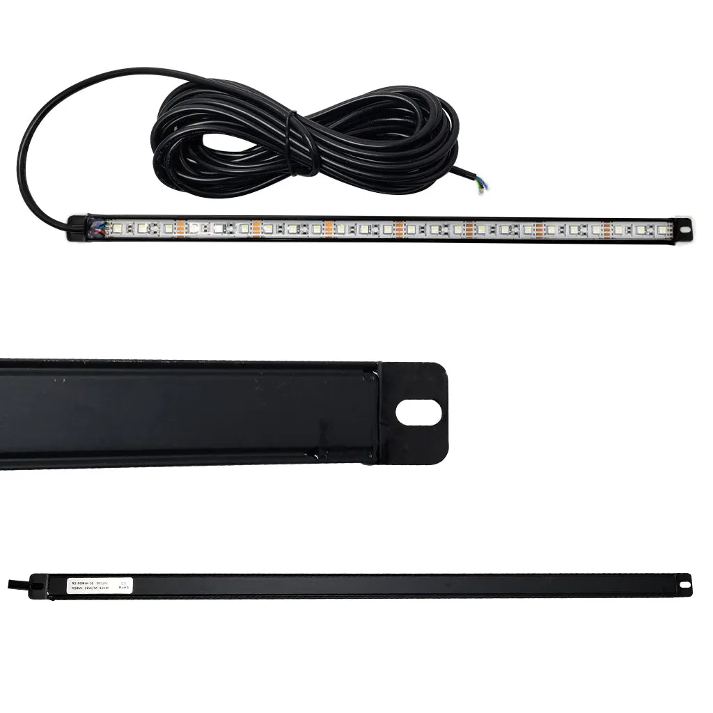 Linear Waterproof LED Channel Light - Black Housing - RGBW