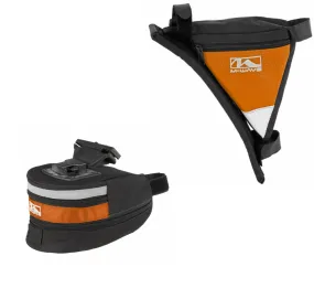 Men’s Bike Saddle Bag   Triangle Frame Bag Cycle Bargain 2 Piece Luggage Set Orange
