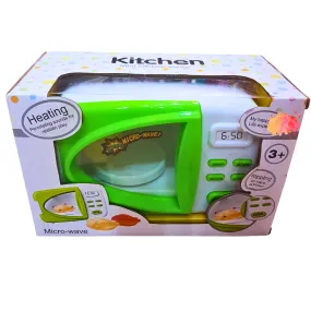 Mini Microwave Kitchen Toy for Kids – Realistic Pretend Play with Lights & Sounds – Ages 3 
