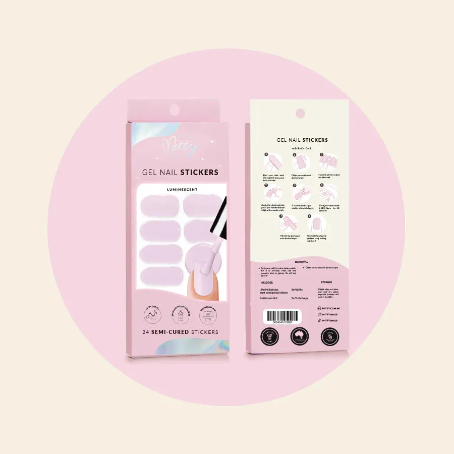Mitty Semi-Cured Gel Nail Stickers - Luminescent