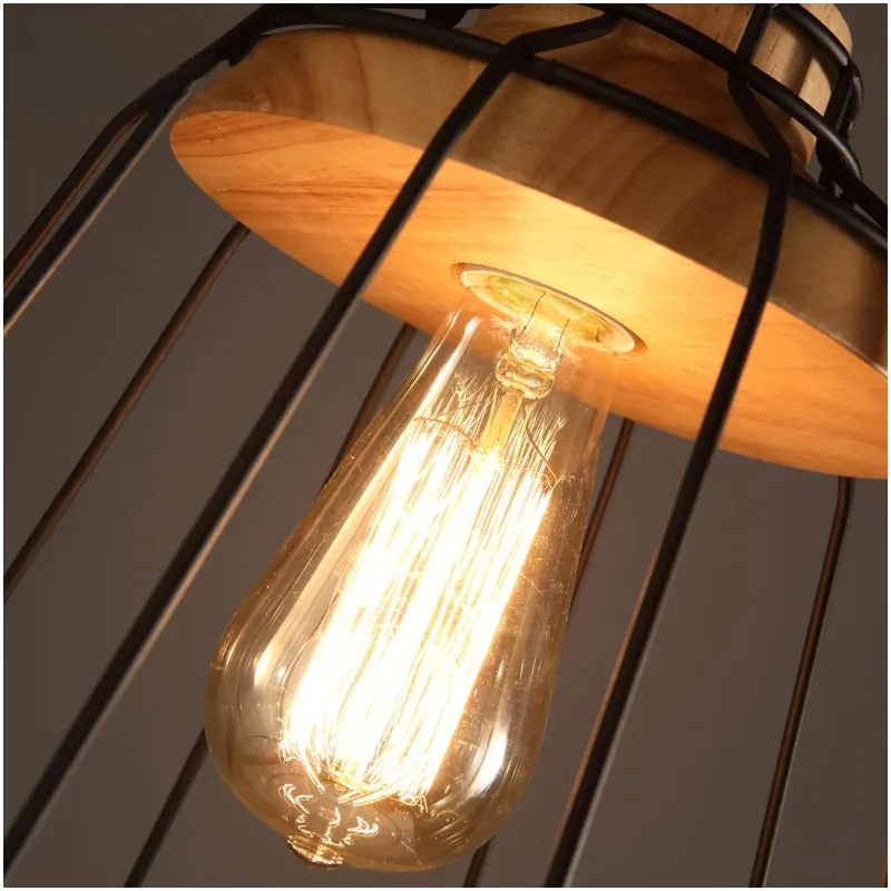 Modern Grid Design Cage Decoration Ceiling Pendant Light 07472